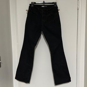 Micro flare boot cut black jeans